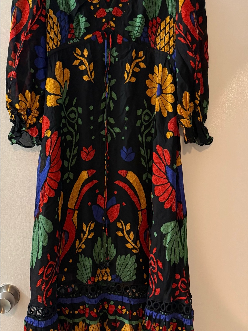 NWT FARM RIO from Anthropologie  Georgette Maxi dress size XS - Picture 4 of 7